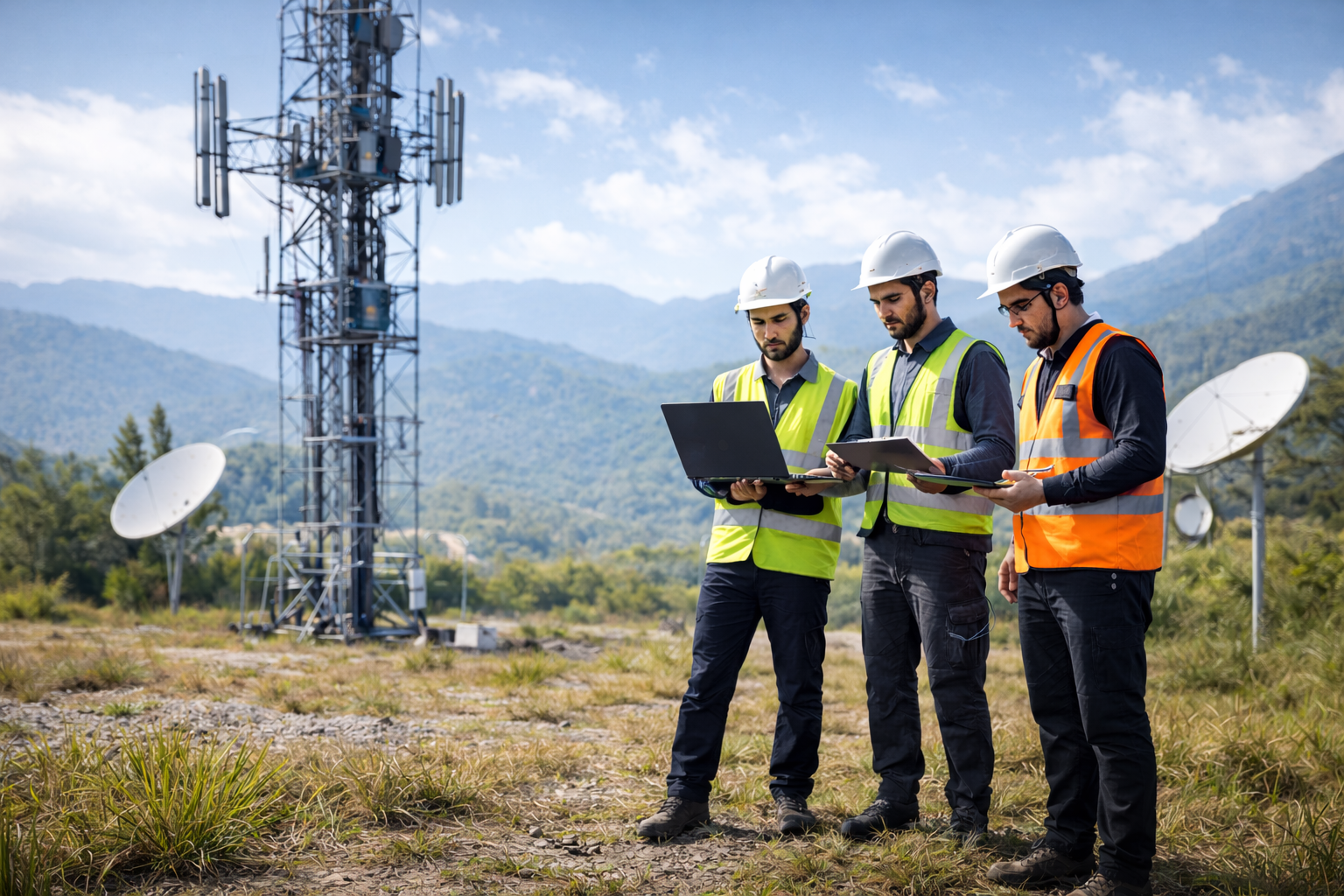 Karakoram field engineers on site